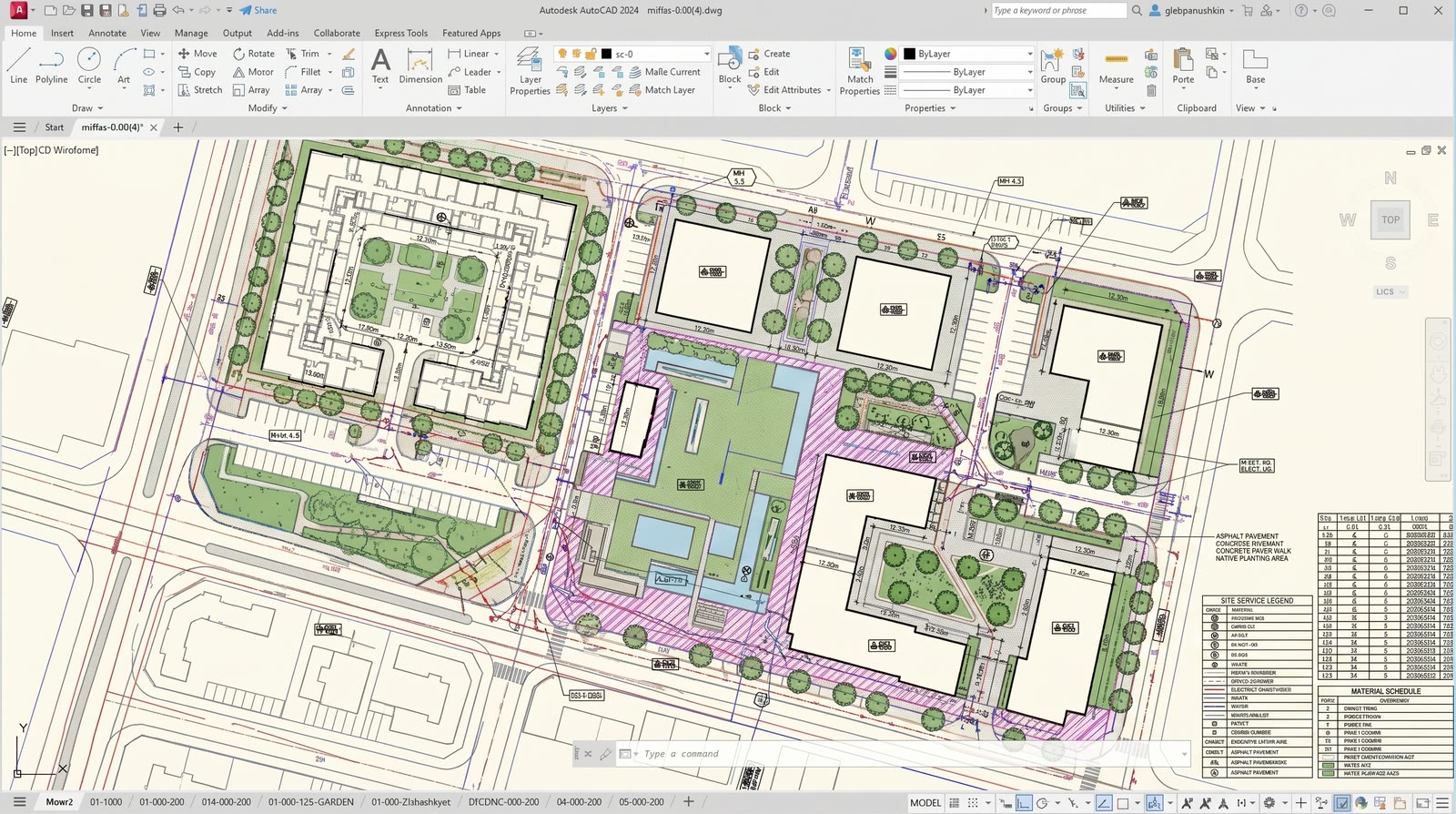 AutoCAD drawing supplied by the client
