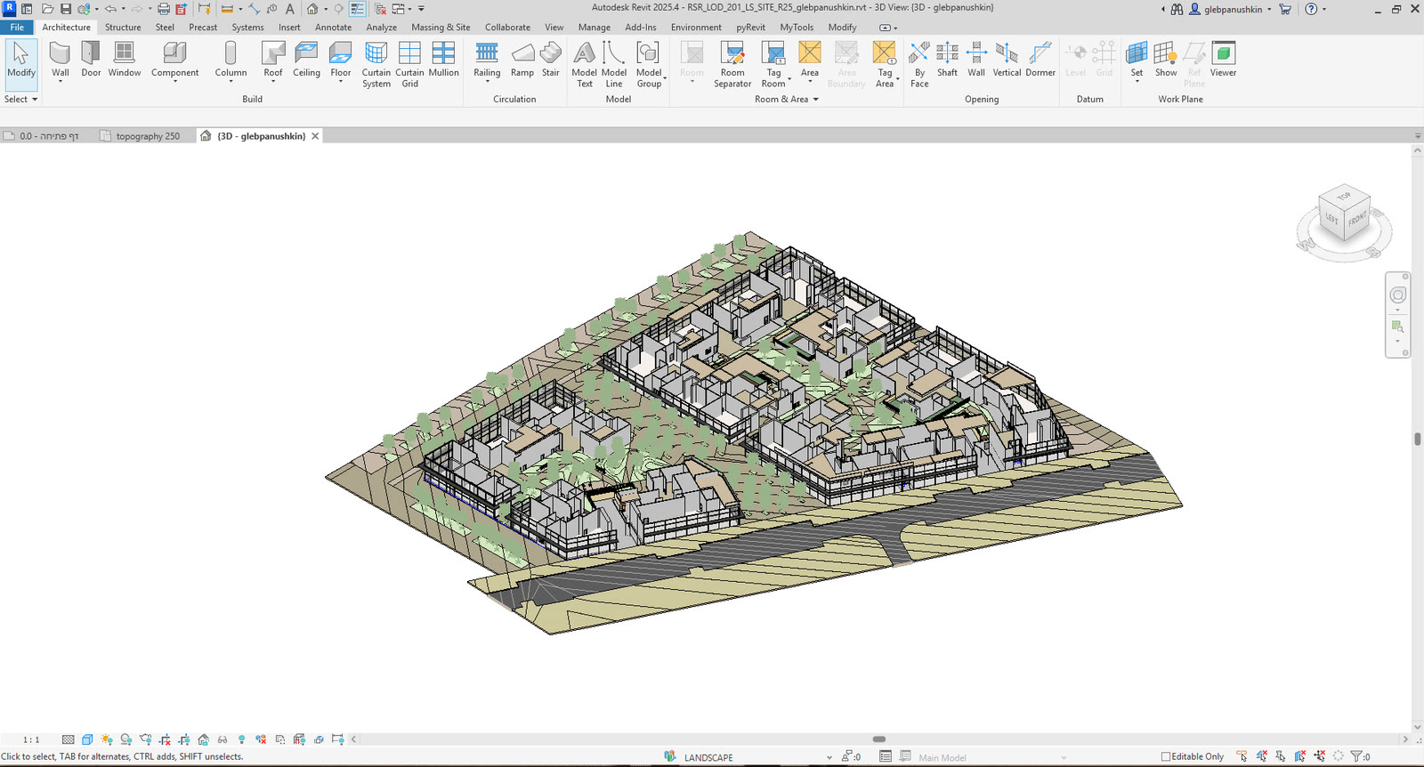 Clean Revit BIM model built by BREVIT